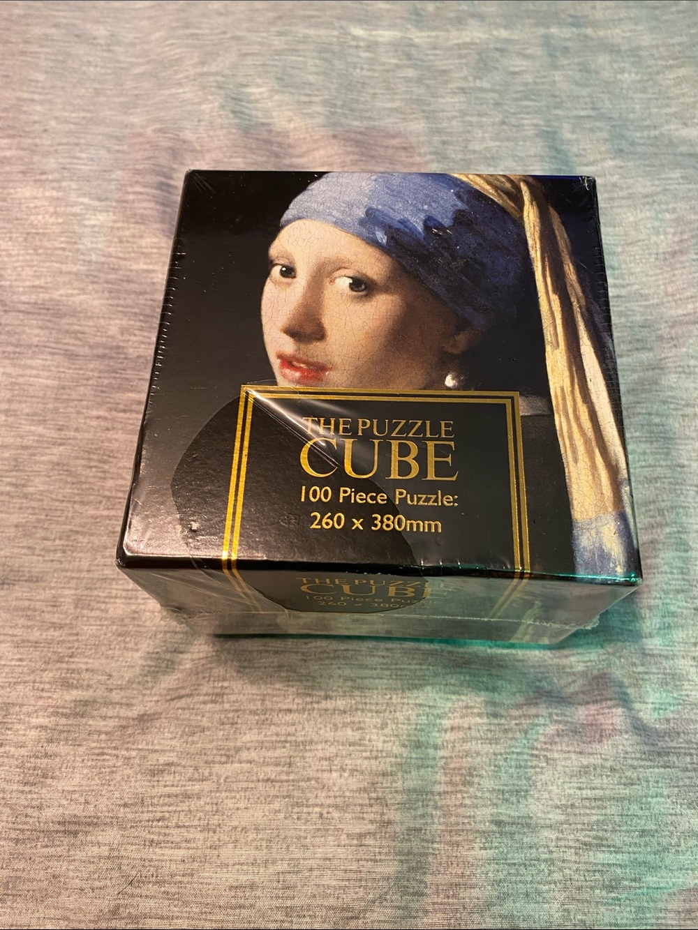 Rare Jigsaw Puzzle Cube: 100 Pieces - Johannes Vermeer Painting FACTORY SEALED